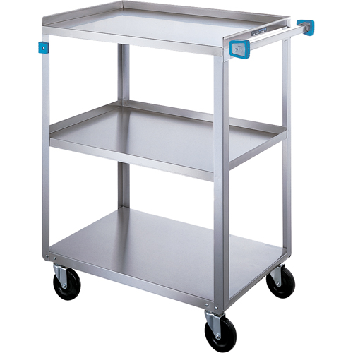 Shelf Cart, 3 Tiers, 18" W x 39" H x 31" D, 500 lbs. Capacity Auto-Cam