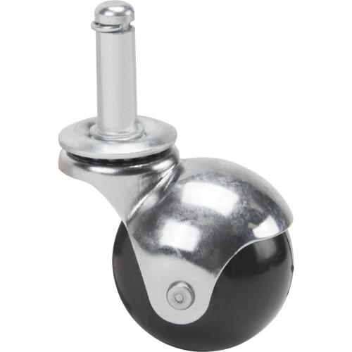 Roulette zingu&eacute;e, Pivotant avec frein, Diam&egrave;tre 2" (50,8 mm), Capacit&eacute; 200 lb (91 kg) Auto-Cam