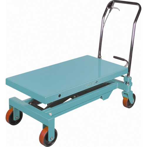 Heavy-Duty Hydraulic Scissor Lift Table, 39-3/8" L x 20-1/8" W, Steel, 1650 lbs. Capacity Auto-Cam