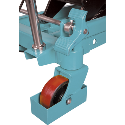 Heavy-Duty Hydraulic Scissor Lift Table, 40" L x 20-1/8" W, Steel, 2200 lbs. Capacity Auto-Cam