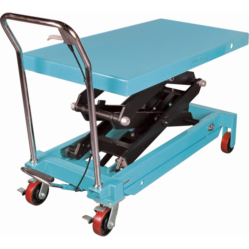Heavy-Duty Hydraulic Scissor Lift Table, 48" L x 24" W, Steel, 1545 lbs. Capacity Auto-Cam