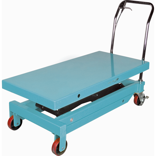 Heavy-Duty Hydraulic Scissor Lift Table, 48" L x 24" W, Steel, 1545 lbs. Capacity Auto-Cam