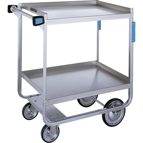 Heavy-Duty U Frame Carts, 2 Tiers, 19-3/8" W x 34-1/2" H x 32-5/8" D, 700 lbs. Capacity Auto-Cam