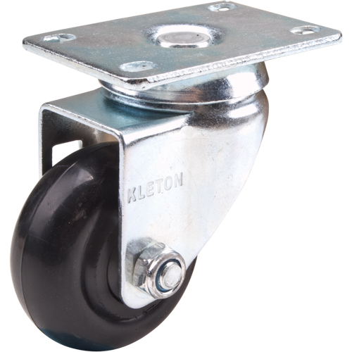Caster, Swivel, 3" (76 mm), Polyolefin, 250 lbs. (113 kg.) Auto-Cam