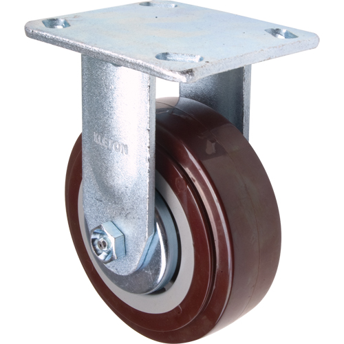 Roulette, Fixe, 5" (127 mm), Polyur&eacute;thane, 650 lb (294 kg) Auto-Cam