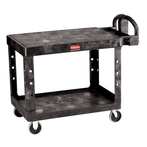 Chariot utilitaire robuste a/tablette plate - 4525-00, 2 tiers, 25-7/8" x 33-3/10" x 43-9/10", Capacit&eacute; 500 lb Auto-Cam