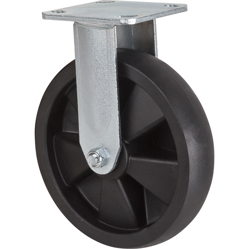 Hi-Temp Caster, Rigid, 8" (203.2 mm), Nylon, 1000 lbs. (453 kg.) Auto-Cam