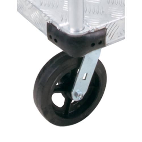 Aluminum Platform Truck, 24" W x 36" L, 2000 lbs. Cap., Mold-on Rubber Wheels Auto-Cam