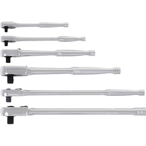 RHQ-12L Long Handle Oval Head Ratchet Wrench, 1/2" Drive, Plain Handle Auto-Cam