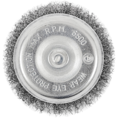 Brosse coupelle sertie sur tige Auto-Cam