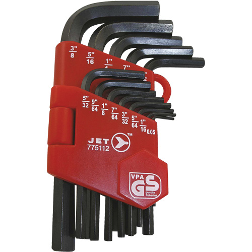 JHK-13 Short Arm Hex Key Set, 13 Pcs., Imperial Auto-Cam