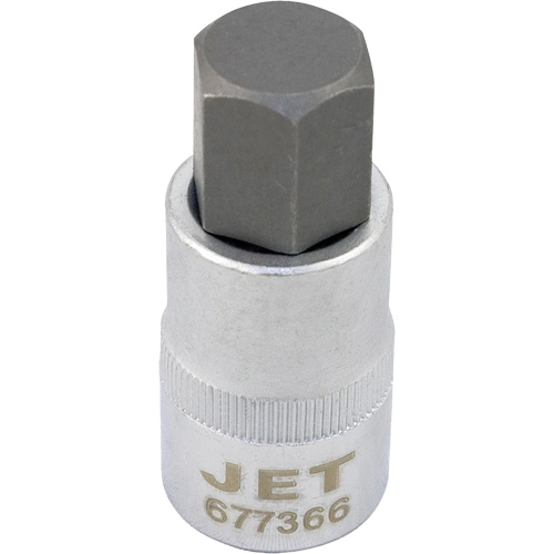 Bit Socket, Hex, 12 mm x 2" L, 1/2" Drive Auto-Cam