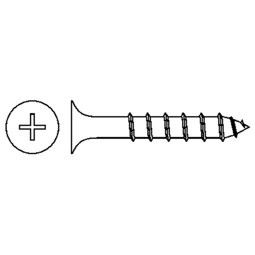 Drywall Screws, #6 x 1-1/4" L, Black Oxide Auto-Cam