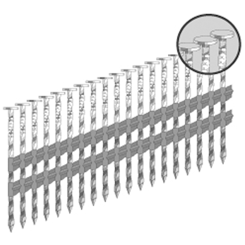 21° Strip Nails - Plastic Collated Auto-Cam