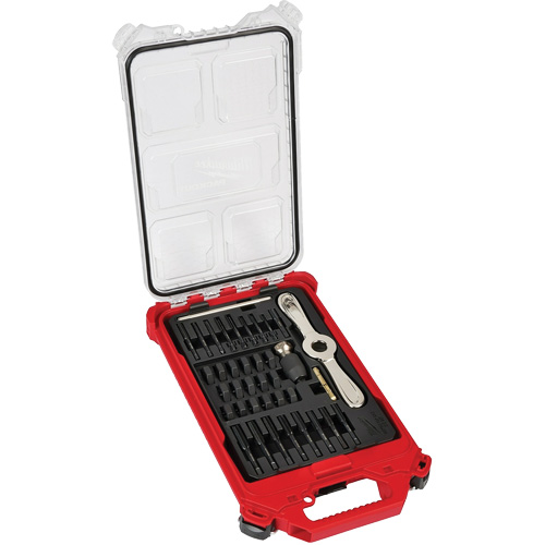Metric Tap & Die PackOut Set with Hex-Lok 2-in-1 Handle, 38 Pieces Auto-Cam