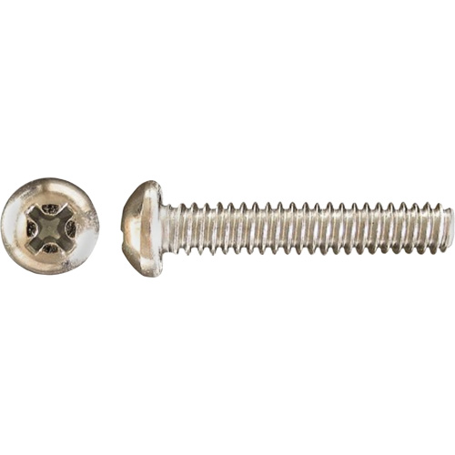 Pan Phillips HD Machine Screws, #8 x 3" L, Zinc Plated Auto-Cam