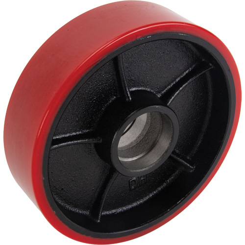 Roue directrice en polyur&eacute;thane de remplacement pour transpalettes Kleton &agrave; longues fourches et multidirectionnels Auto-Cam