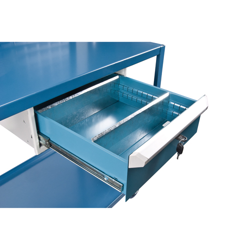 Chariots de service mobiles, 2 Tiers, 24" la x 57" h x 40" p, Capacit&eacute; 1200 lb Auto-Cam