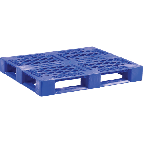 Medium-Duty Food Grade Plastic Pallet, 48" L x 40" W x 6-1/10" H, 4-Way Entry Auto-Cam