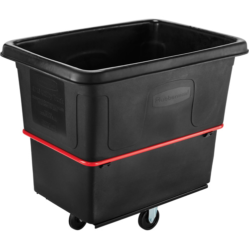 Heavy-Duty Utility Truck, Black Recycled Plastic, 44-3/8" L x 31" W x 38-1/4" H, 16 cu. ft. Volume, 1000 lbs. Capacity Auto-Cam