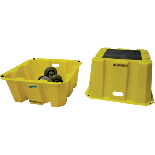 Nestable Industrial Step Stools, 25" x 25" x 10-1/2" High Auto-Cam