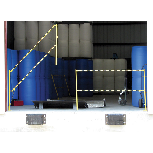 Barri&egrave;re &agrave; bascule de s&eacute;curit&eacute;, Simple, 6' lo x 42-5/8" h d&eacute;ploy&eacute; Auto-Cam