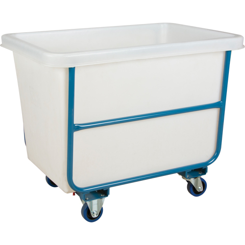 Tapered Wall Box Truck, White Polyethylene, 37" L x 26" W x 31" H, 9 cu. ft. Volume, 1000 lbs. Capacity Auto-Cam