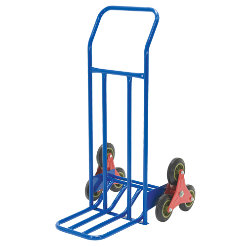 Stair Climbing Hand Truck, Steel Frame, 24" W x 45-3/4" H, 300 lbs. Capacity Auto-Cam