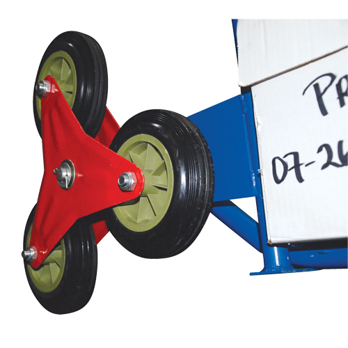 Stair Climbing Hand Truck, Steel Frame, 24" W x 45-3/4" H, 300 lbs. Capacity Auto-Cam