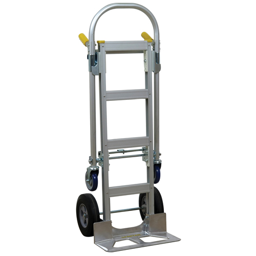 SPTN-JR-T18-SR Spartan Jr. Convertible Hand Truck, Aluminum, 1000 lbs. Capacity Auto-Cam