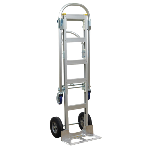 SPTN-SR-T18-SR Spartan Sr. Convertible Hand Truck, Aluminum, 1000 lbs. Capacity Auto-Cam