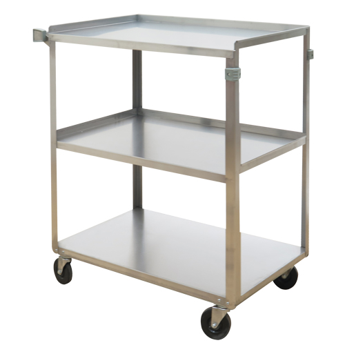 Shelf Carts, 3 Tiers, 17-5/8" W x 33" H x 27-1/8" D, 300 lbs. Capacity Auto-Cam