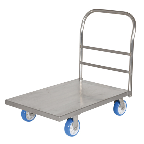 Platform Truck, 36" L x 24" W, 2000 lbs. Capacity, Polyurethane Casters Auto-Cam