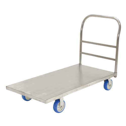 Platform Truck, 48" L x 24" W, 2000 lbs. Capacity, Polyurethane Casters Auto-Cam
