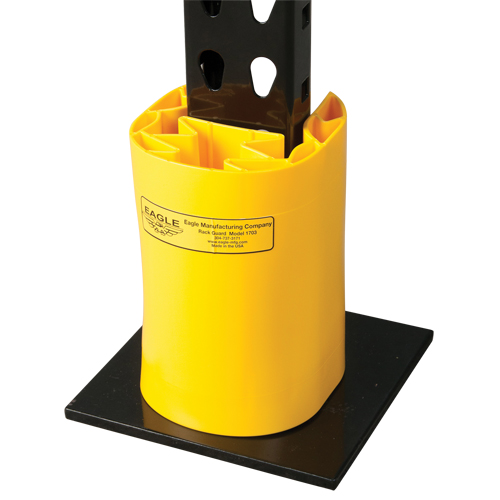 Polyethylene Rack Guard, 5" W x 6" L x 8" H, Yellow Auto-Cam
