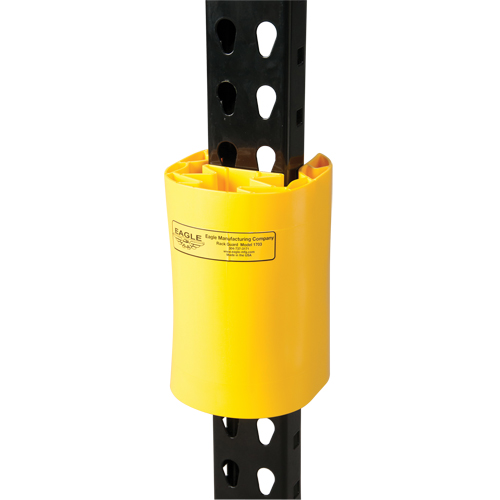 Butoir en poly pour rayonnage, 5" la x 6" lo x 8" h, Jaune Auto-Cam