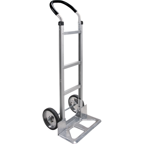 Knocked Down Hand Truck, Continuous Handle, Aluminum, 49-5/8" Height, 500 lbs. Capacity Auto-Cam