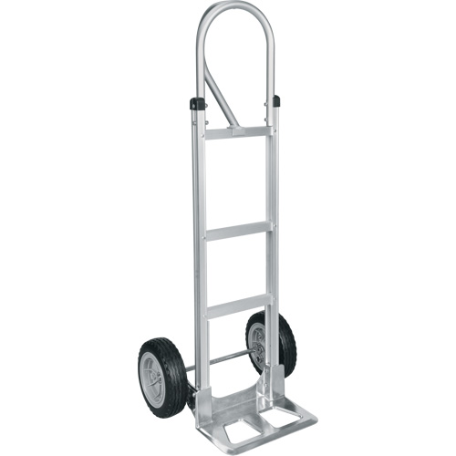 Knocked Down Hand Truck, P-Handle Handle, Aluminum, 52-1/8" Height, 500 lbs. Capacity Auto-Cam