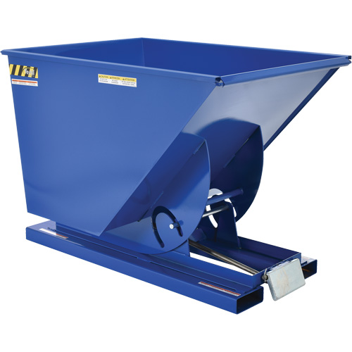 Conteneur autobasculeur, Acier, 1 vg³, Bleu Auto-Cam