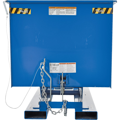 Conteneur autobasculeur, Acier, 1 vg³, Bleu Auto-Cam