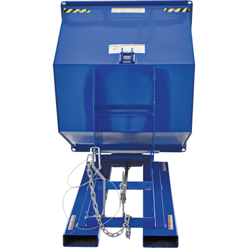 Conteneur autobasculeur, Acier, 1 vg³, Bleu Auto-Cam