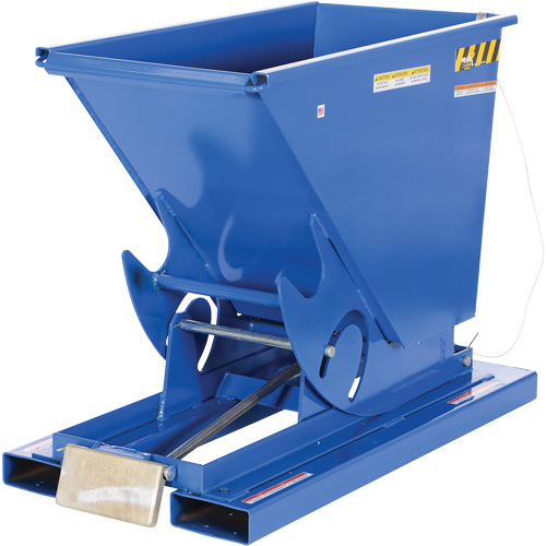 Conteneur autobasculeur, Acier, 1/3 vg³, Bleu Auto-Cam