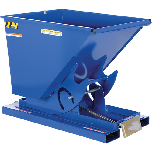 Conteneur autobasculeur, Acier, 1/2 vg³, Bleu Auto-Cam