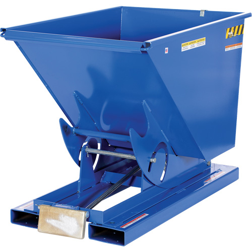 Conteneur autobasculeur, Acier, 1/2 vg³, Bleu Auto-Cam