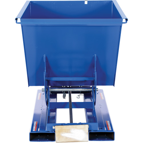 Conteneur autobasculeur, Acier, 1/2 vg³, Bleu Auto-Cam
