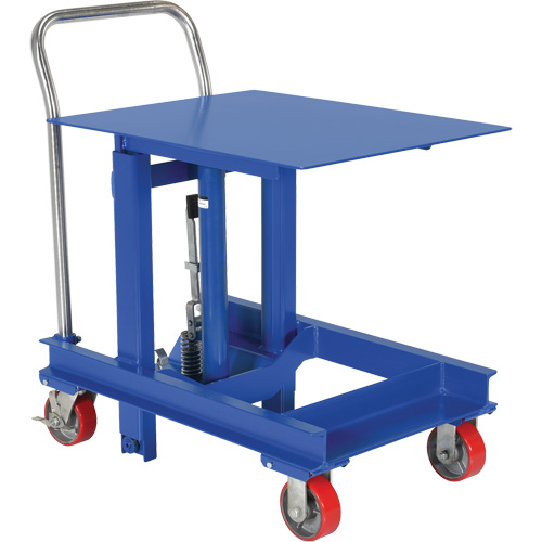 Lift Table, 30"L x 24"W, Steel, 2000 lbs. Capacity Auto-Cam