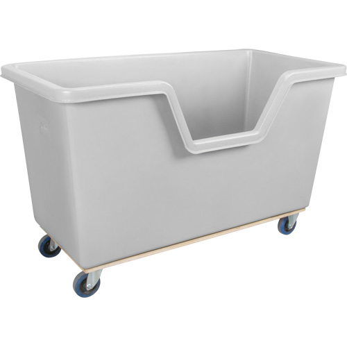Easy Access Box Truck, Polyethylene, 63" L x 34-1/4" W x 38-1/2" H, 24 cu. ft. Volume, 1200 lbs. Capacity Auto-Cam