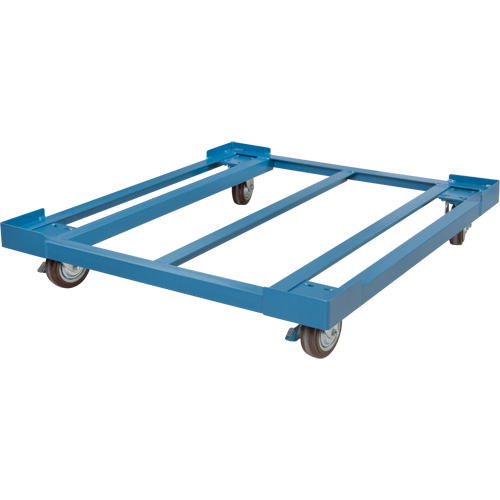 Pallet Dolly, 48.5" W x 43" D x 8" H, 3000 lbs. Capacity Auto-Cam