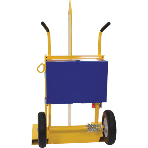 Welding Cylinder Torch Cart, Foam-Filled Wheels, 24" W x 19-1/2" L Base, 500 lbs. Auto-Cam