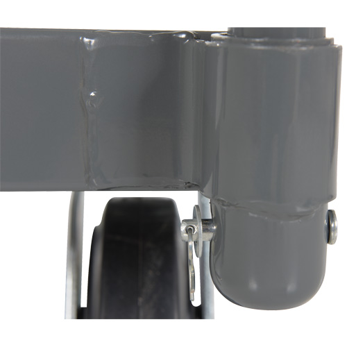 Platform Truck, 48" L x 24" W, 2000 lbs. Capacity, Rubber Casters Auto-Cam